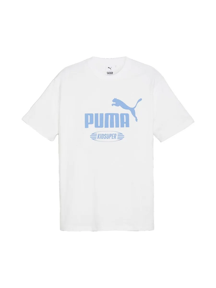 T-Shirt Blanc/Bleu Homme Puma X Kidsuper 2