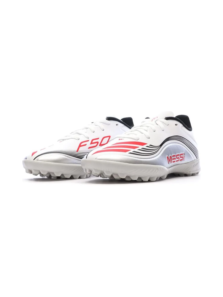 Chaussures de Foot Blanc Junior Adidas F50 Messi League TF 7