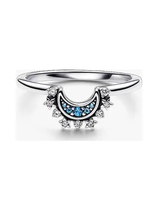 Pandora - Bague Scintillant Stackable Celestial Moon bleu 3