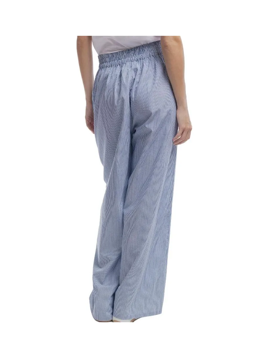 Pantalon fluide Bleu/Blanc Femme Teddy Smith Rebelle 3