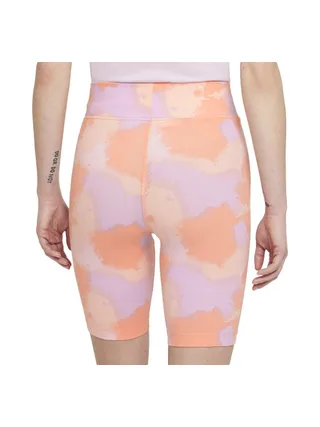 Short Cycliste Orange/Mauve Camouflage Femme Nike 2