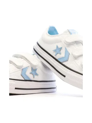 Baskets Blanches/Bleu Garçon Converse Star Player 76 Easy 7