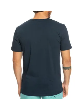 T-Shirt Marine Homme Quiksilver Warpedframes 2