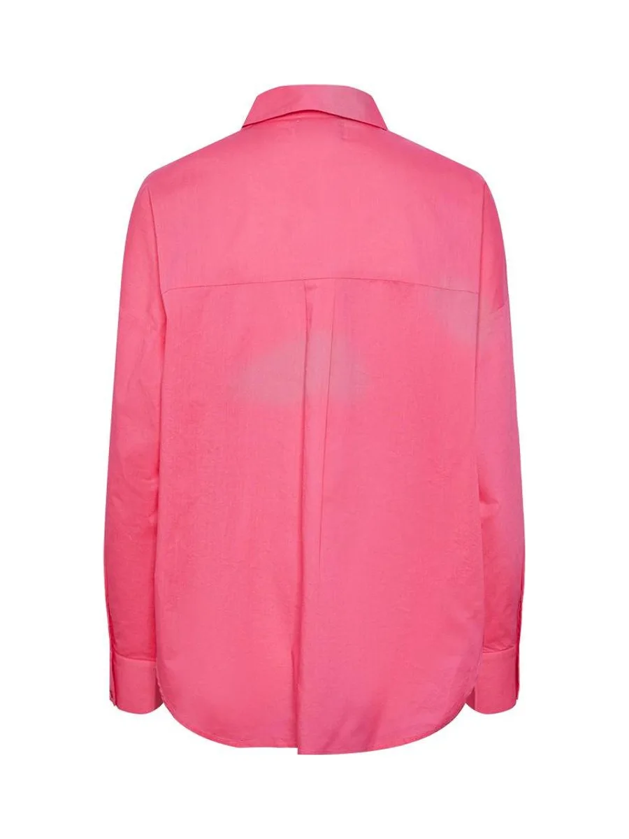 Chemise Manches Longues Rose Femme Pieces Tanne 3