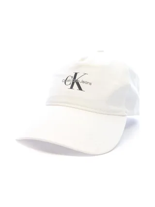 Casquette Blanche Homme Calvin Klein Jeans Monologo Printed 1