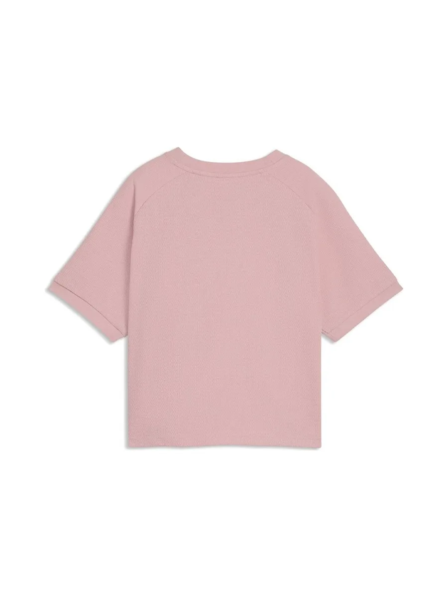 T-Shirt Crop Rose Pâle Femme Puma Relaxed 3