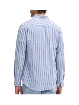 Chemise Bleu/Blanc Homme Tommy Hilfiger Tjm Reg Linen 2
