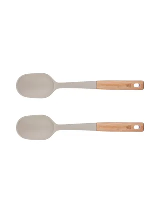 Couverts à salade en bois et silicone GUNNAR 1