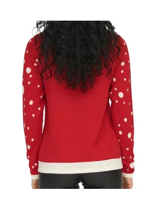 Pull de Noël Rouge Femme JDY Lucia 2
