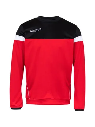 Sweat Rouge/Noir Homme Kappa Lido 1