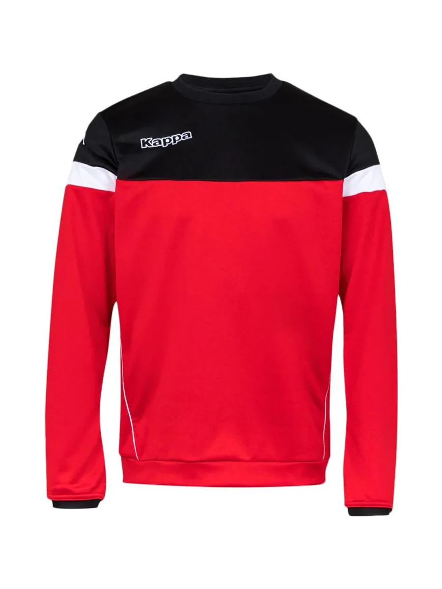 Sweat Rouge/Noir Homme Kappa Lido 2