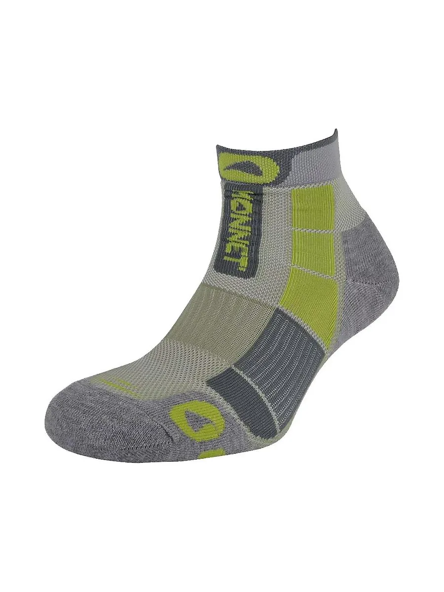 Chaussettes de randonnée vert/gris adulte Middle Trek Air 2