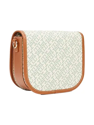 Sac à Bandoulière Vert Femme Tommy Hilfiger Th Monoplay Leather 2
