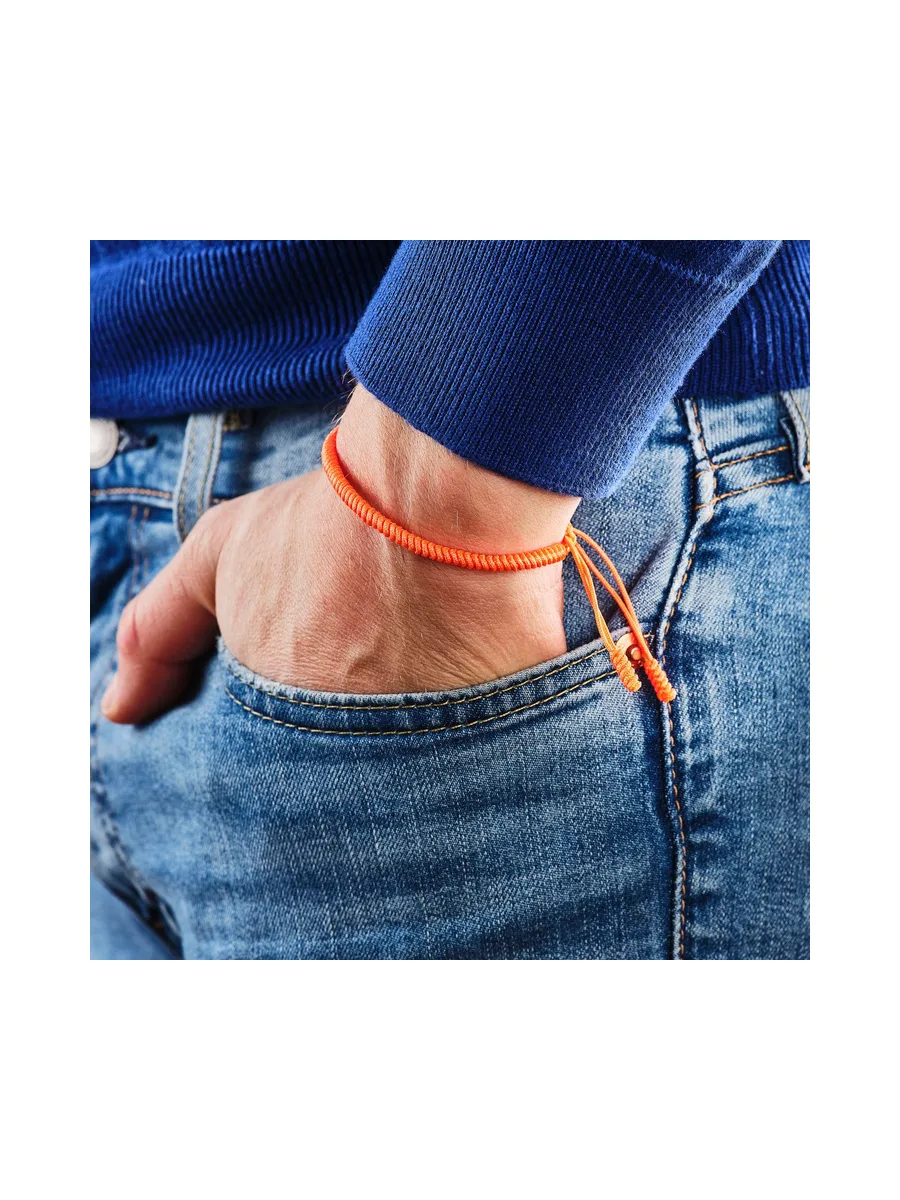 Bracelet Georges V - Orange fluo 2