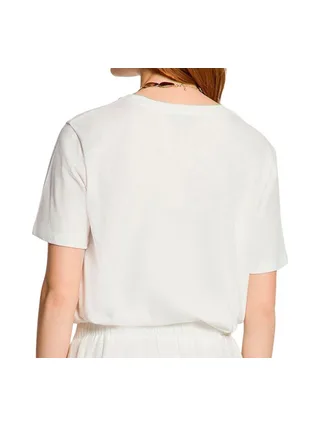 T-Shirt Blanc Femme Morgan Inscription 2