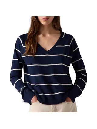 Pull Marine Femme Levi's Petal Vneck 1