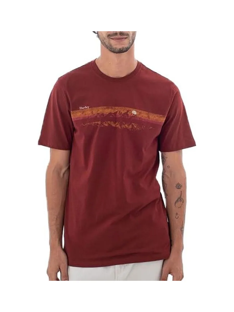 T-shirt Bordeaux Homme Hurley Hunter 2