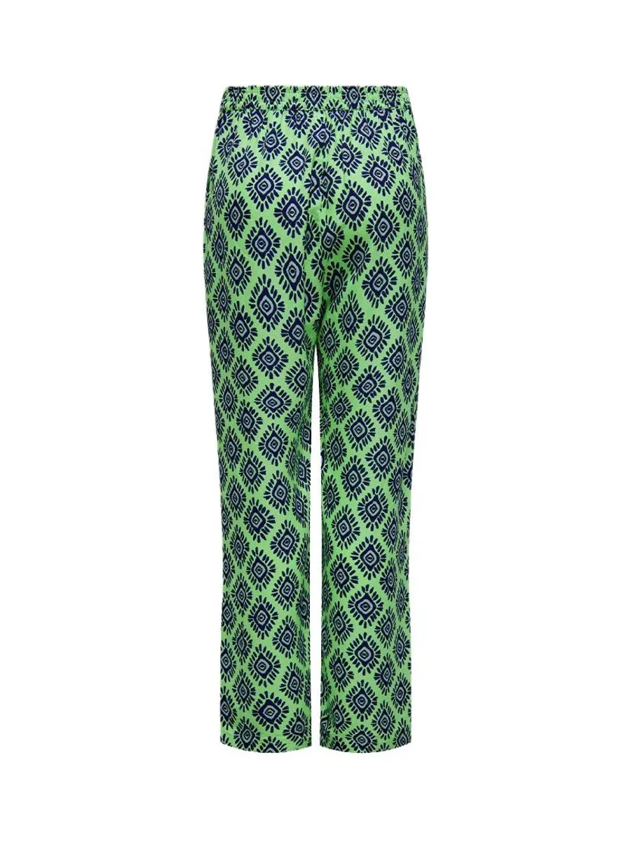 Pantalons fluide Vert Femme Only Palazzo 3