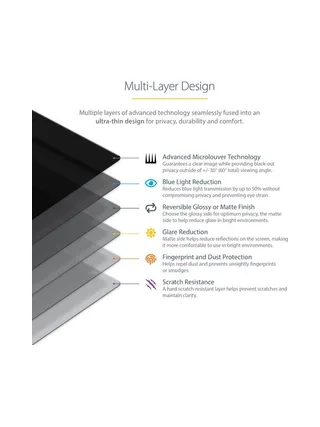 17.3" Laptop Privacy Filter Anti-Glare 9