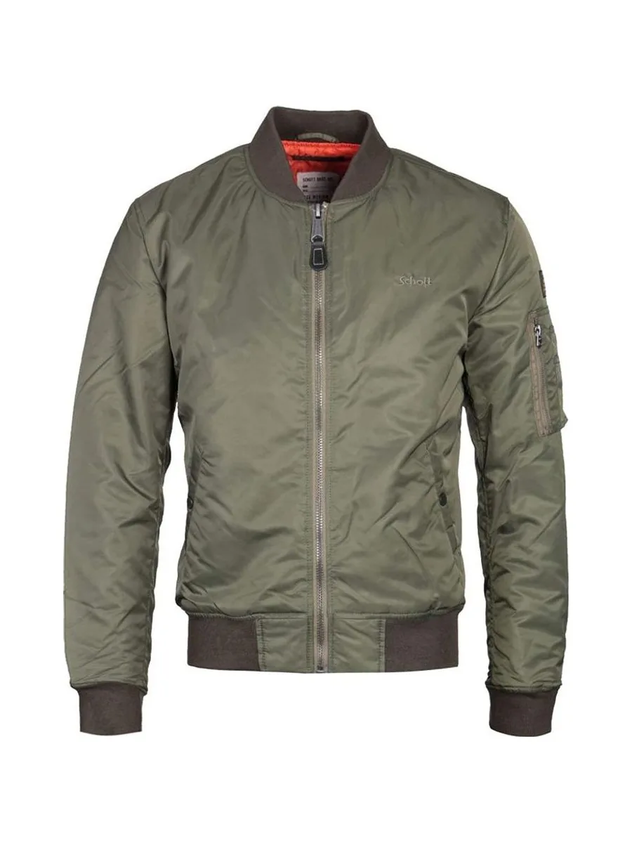 Bomber Kaki Homme Schott Jet17 2
