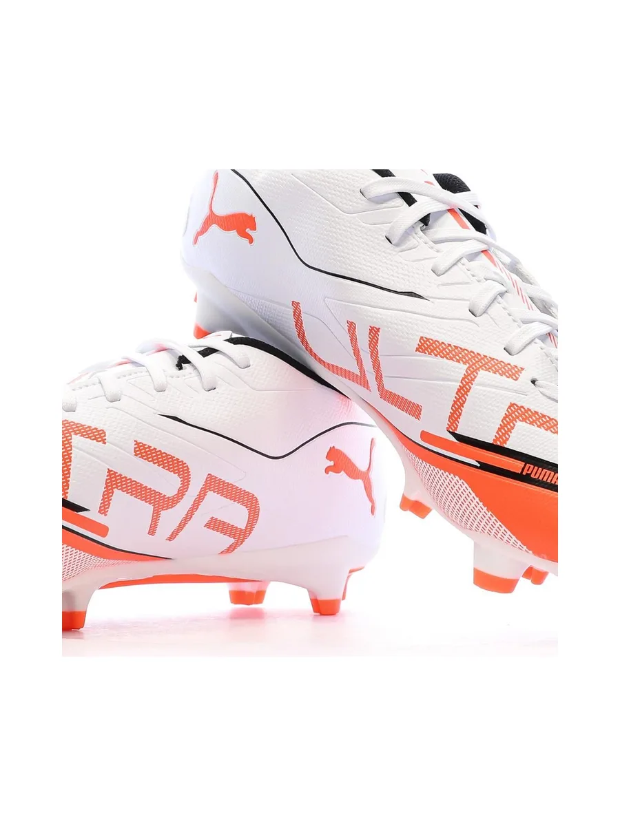 Chaussures de Foot Blanc/Orange Homme Puma Ultra 5 Play FG/AG 7