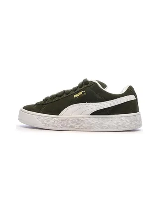 Baskets Kaki/Blanc Femme Puma Suede XL 1