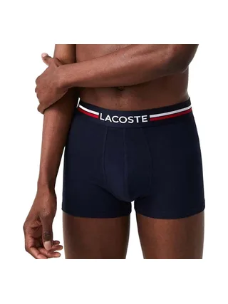 x3 Boxers Noir/Gris/Rouge Homme Lacoste 5H3386 2