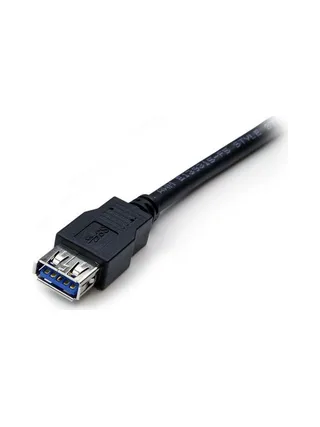 2m Black USB 3.0 Extension Cable M/F 3