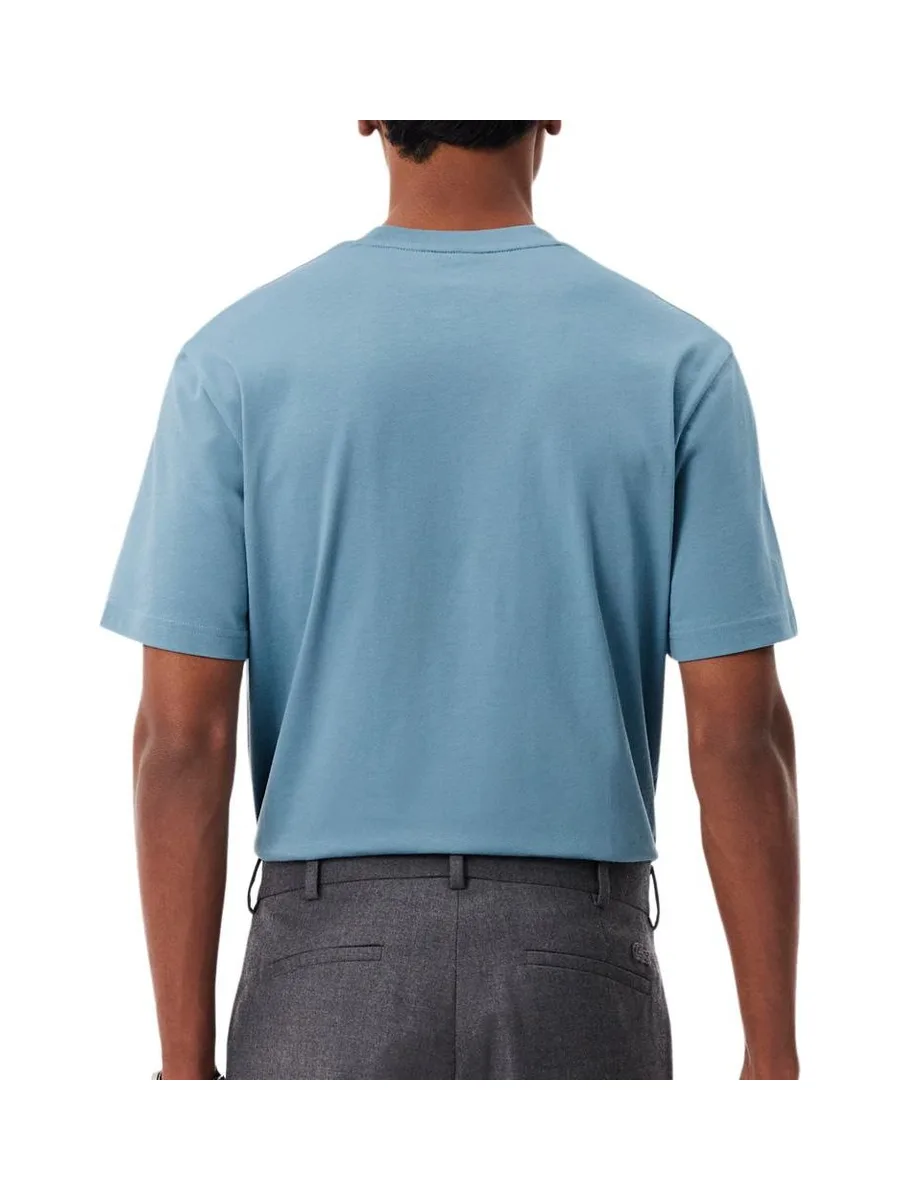 T-Shirt Bleu Homme Lacoste Classic Fit Weight 3