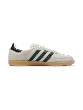 Baskets Écru/Vert Femme Adidas Samba 2