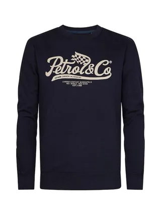 Sweat Noir/Ecru Homme Petrol Industries Neck 1