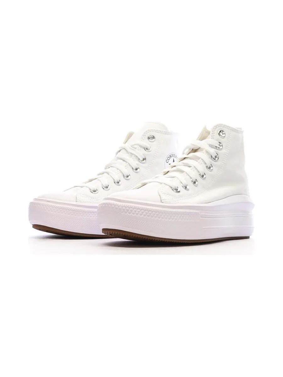 Baskets Blanches Femme Converse Chuck Taylor All Star Move 568498C 7