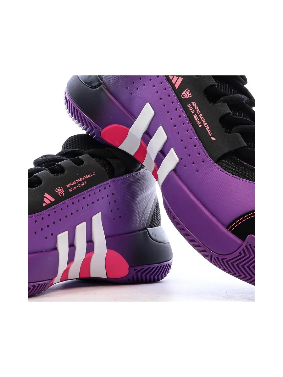 Chaussures de Basketball Violette Homme Adidas Issue 5 8