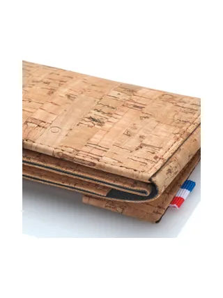 FRED - Porte-cartes folio 2 volets en liège - Naturel 38