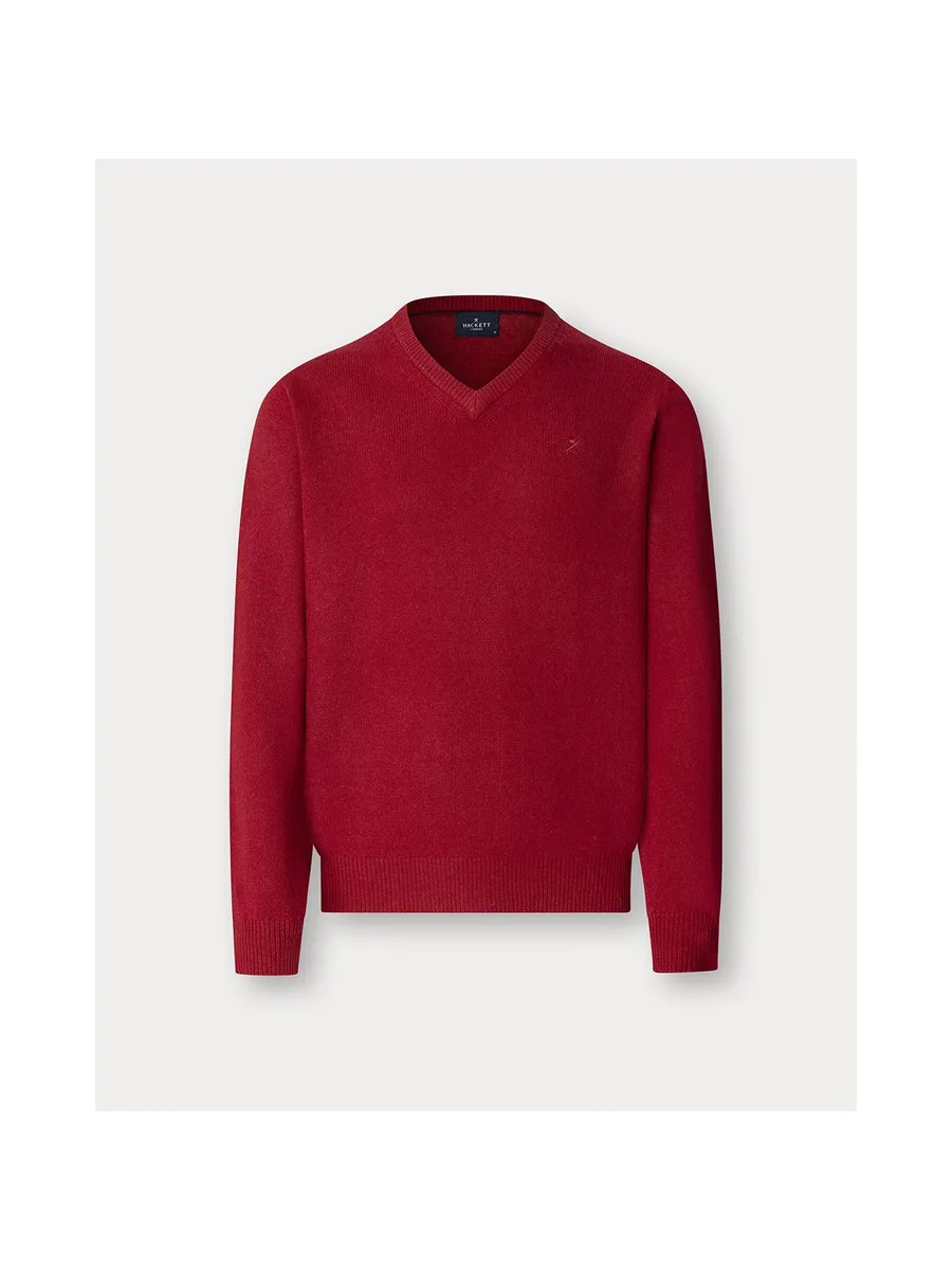Pull HACKETT en laine d'agneau à col en V 9
