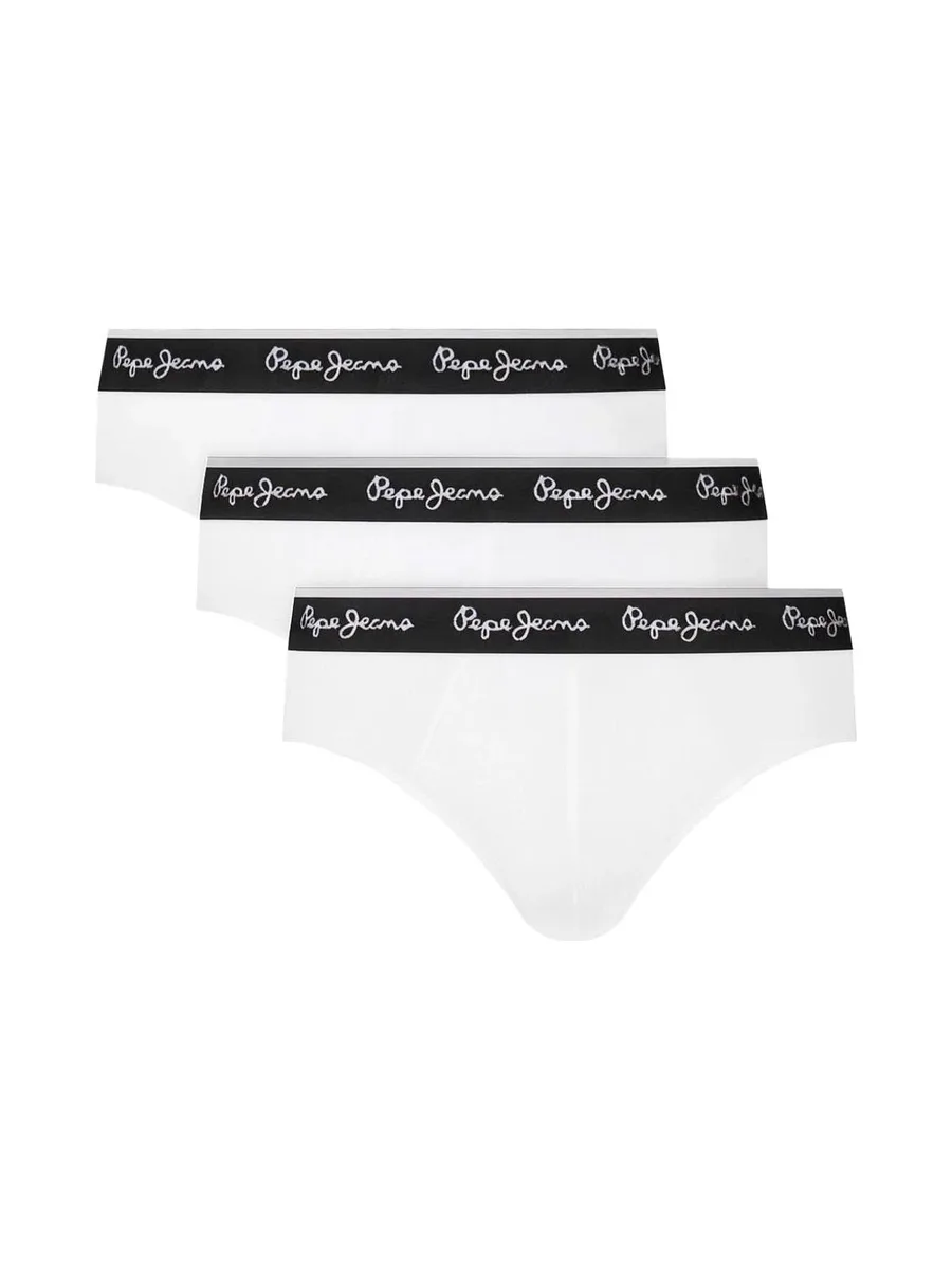 x3 Slips Blanc/Noir Homme Pepe Jeans PMU 2