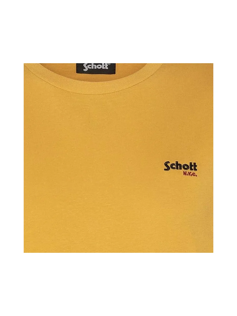 T-Shirt Jaune Homme Schott Brode 3
