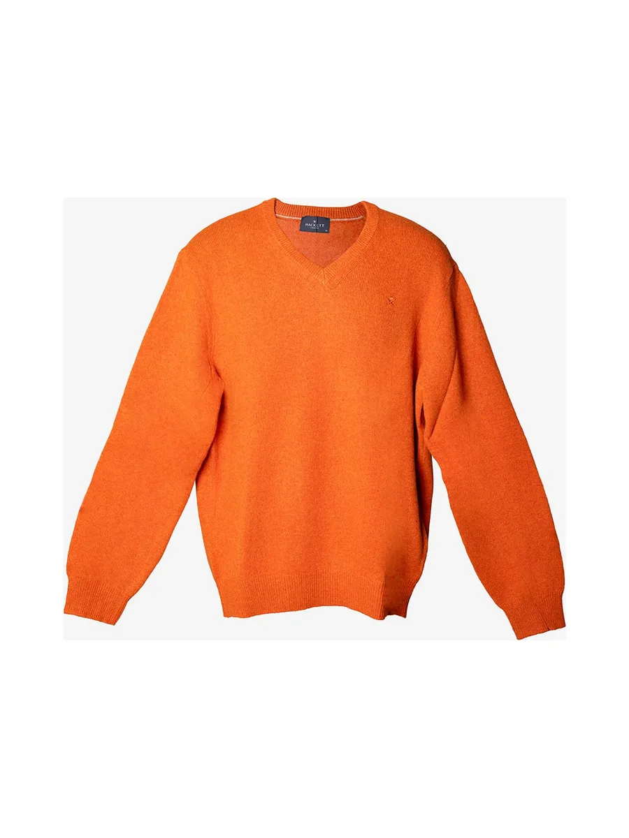 Pull HACKETT en laine d'agneau à col en V 12