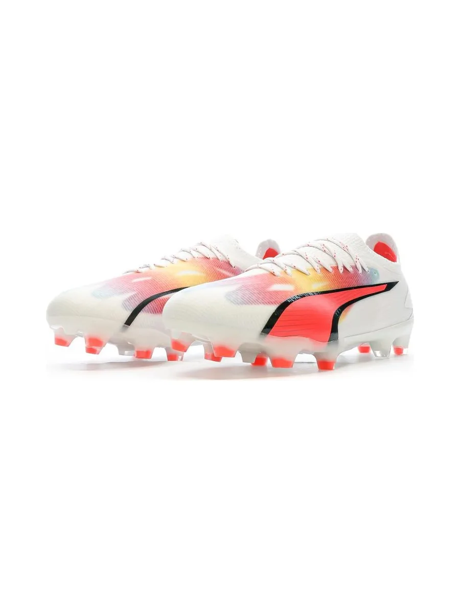 Chaussures de Football Blanches/Oranges Homme Puma Ultra Ultimate Fg/ag 7