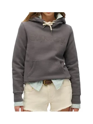 Sweat Gris Femme Superdry Tonal 1