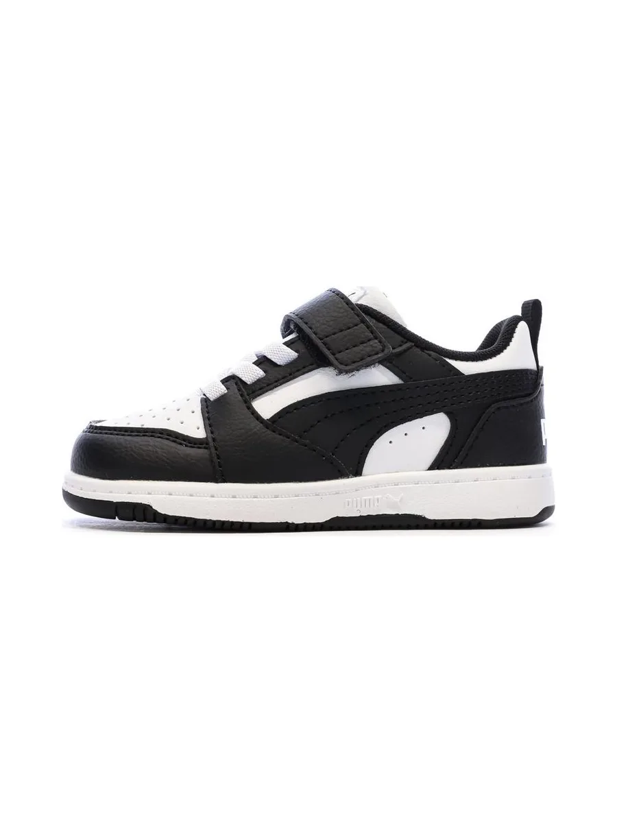 Baskets Noires/Blanches Garçon Puma Rebounds 2
