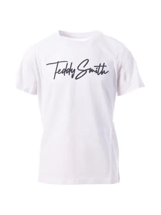 T-shirt Blanc/Logo Garçon Teddy Smith Evan 1