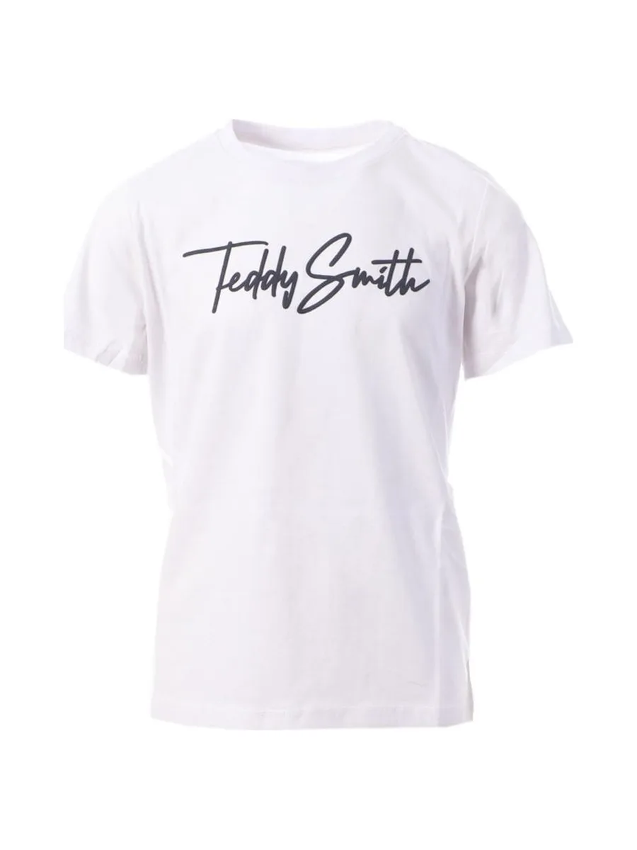 T-shirt Blanc/Logo Garçon Teddy Smith Evan 2