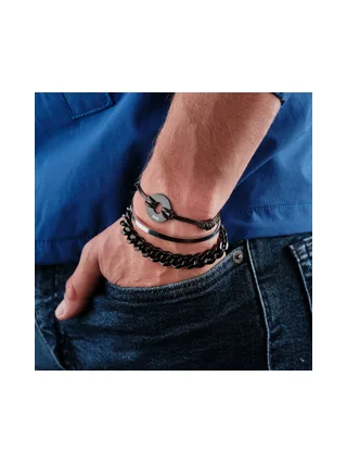 Bracelet Olympiades noir - acier 2