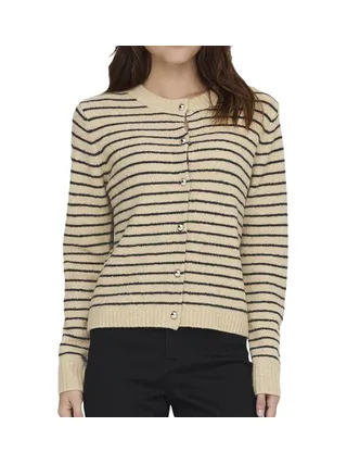 Gilet Beige/Noir Femme Only Chester 1