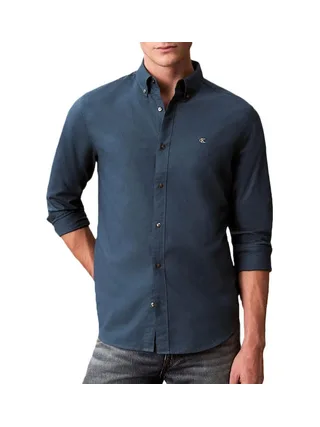 Chemise Bleu Teal Homme Calvin Klein Jeans Oxfords 1
