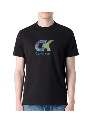 T-Shirt Noir Homme Calvin Klein Jeans LV04RD821G 1