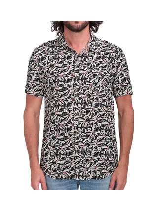Chemisette Manches Courtes Noir/Beige Homme Teddy Smith Arlric 1