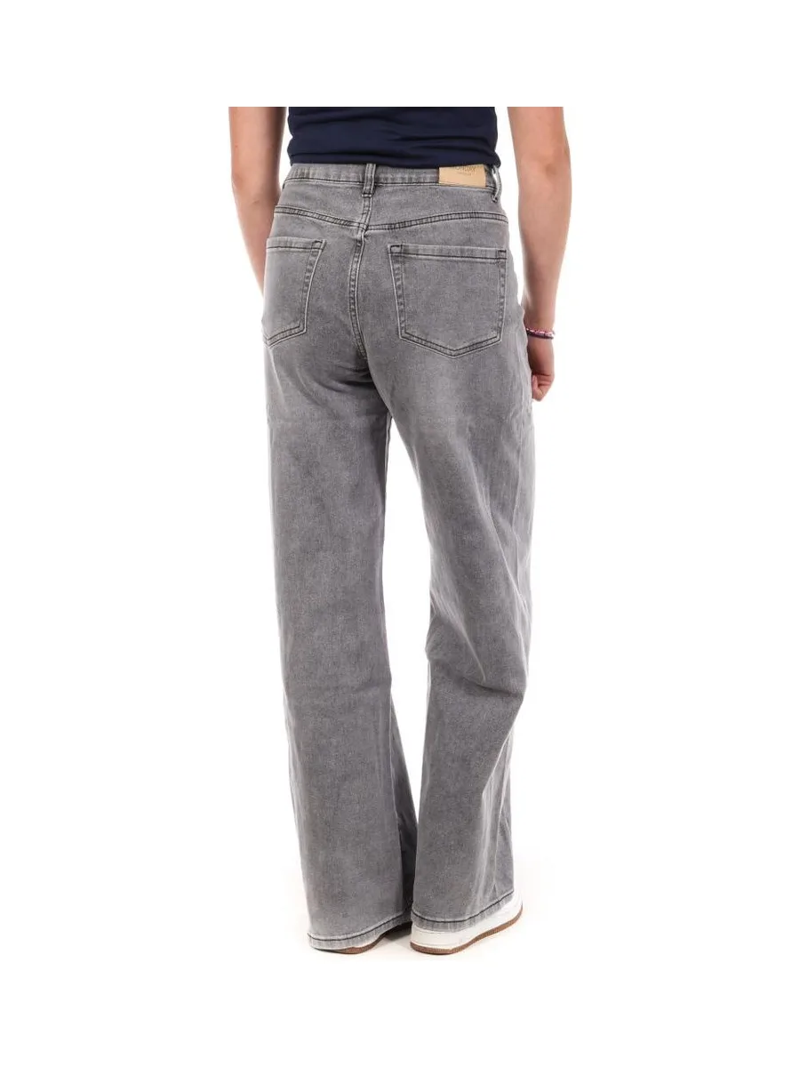 Jean Droit Gris Femme Monday Premium 666 2