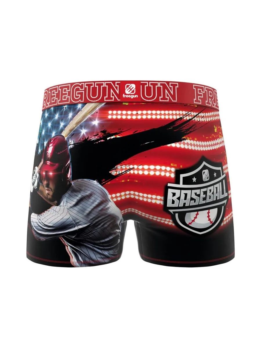 Boxer Rouge Garçon Freegun Baseball 3
